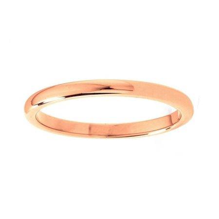 2mm Augustin Thin Rose Gold Tungsten Carbide Ring