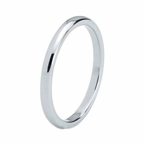 2mm Classic Plain Tungsten Carbide Ring