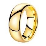 6mm John Yellow Gold Tungsten Carbide Ring