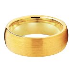 8mm Gabriel Yellow Gold Tungsten Carbide Ring