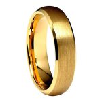 8mm Julian Yellow Gold Tungsten Carbide Ring