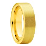 8mm Tadi Yellow Gold Tungsten Carbide Ring