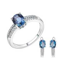 London Blue Topaz Jewelry Set