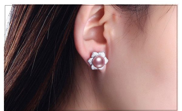 Alexandra Freshwater Pearl Studs In Silver