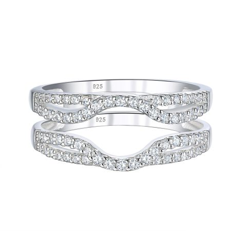 Amalia Sterling Silver Wrap Guard Ring