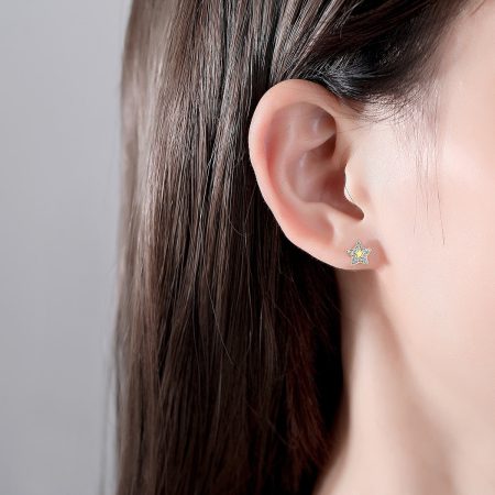 Ariana Small Star Stud Earrings For Women