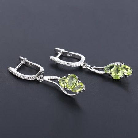 Audrey Natural Green Peridot Gemstone Jewelry Sets