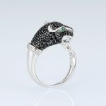 Autumn Leopard Sterling Silver Ring