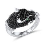 Autumn Leopard Sterling Silver Ring