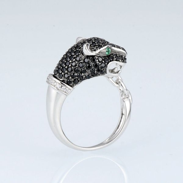 Autumn Leopard Sterling Silver Ring