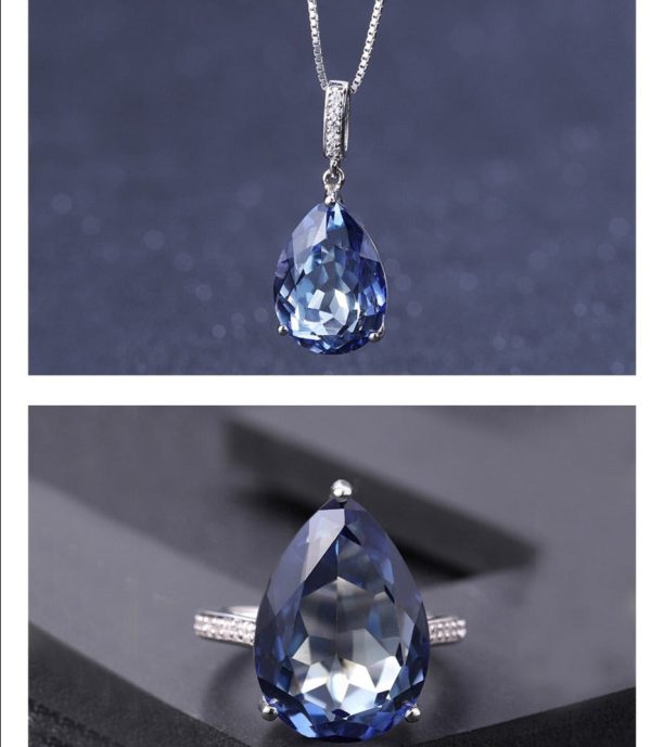 Brooklyn Sterling Silver Natural Mystic Quartz Gemstone Jewelry Sets