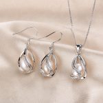 Carla Freshwater  Pearl Earrings Necklace Jewelry Sets