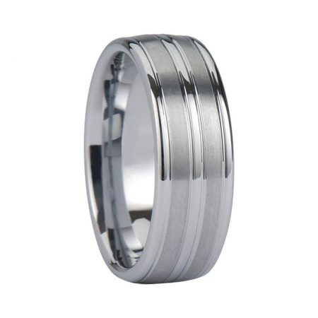 Cole Classic Plain Tungsten Carbide Rings With Comfort Fit