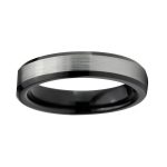 Donovan 4MM Black Tungsten Carbide Ring