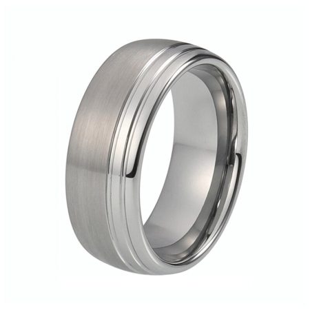 Dylan Classic Plain Tungsten Carbide Rings With Comfort Fit