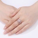 Elaine Rose Gold Color  Sterling Silver  Ring