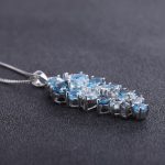 Elina Natural Blue Topaz Gemstone Jewelry Sets