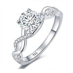 Elliana Sterling Silver  Engagement Rings
