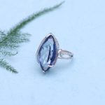 Emilia Marquise Natural Iolite Blue Mystic Quartz Gemstone Jewelry Sets