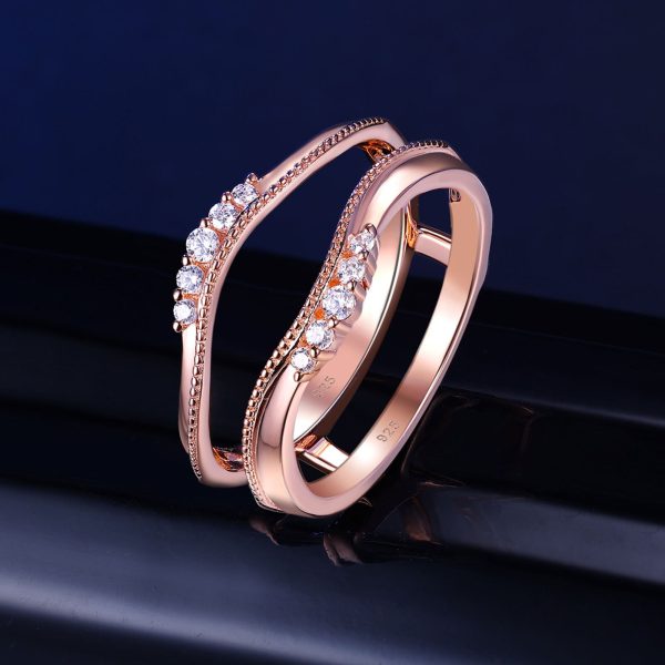 Esther Sterling Silver Rose Gold  Rings