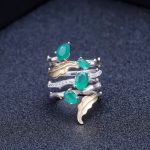 Genesis Natural Green Agate Gemstone Jewelry Sets