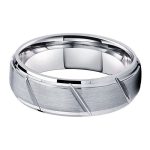 Grant  Classic Simple Tungsten Carbide Wedding Engagement Rings