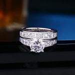 Helen 2 Pcs Classic 925 Sterling Silver  Ring