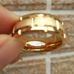Isaac Yellow Gold Tungsten Carbide Ring