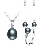 Isla  Freshwater  Ring Necklace Earrings Pearl Jewelry Sets