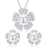 Karen Freshwater Earrings Necklace  Pearl Jewelry Sets