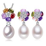 Karina Freshwater Earrings Necklace  Pearl Pearl Jewelry Sets 