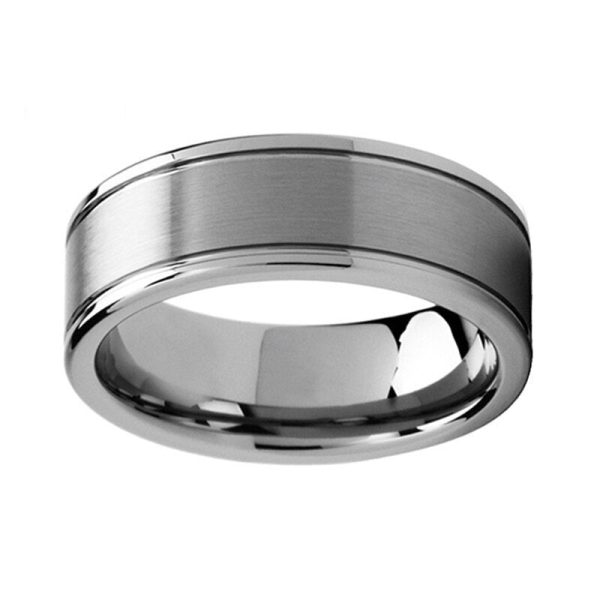 Kyrie Classic Simple Tungsten Carbide Wedding Engagement Rings
