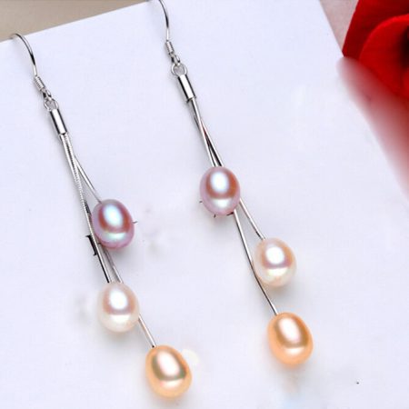 Lola Natural Freshwater Earrings Necklace Ring Pearl Jewelry Sets