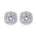 Lydia Sterling Silver Stud Earrings For Girls And Women
