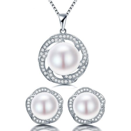 Malia Freshwater Earring Necklace  Pearl Jewelry Sets