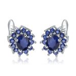 Maria Natural Blue Sapphire Gemstone Stud Earrings