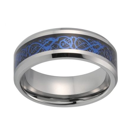 Mark Tungsten Carbide Ring With Carbon Fiber Inlay