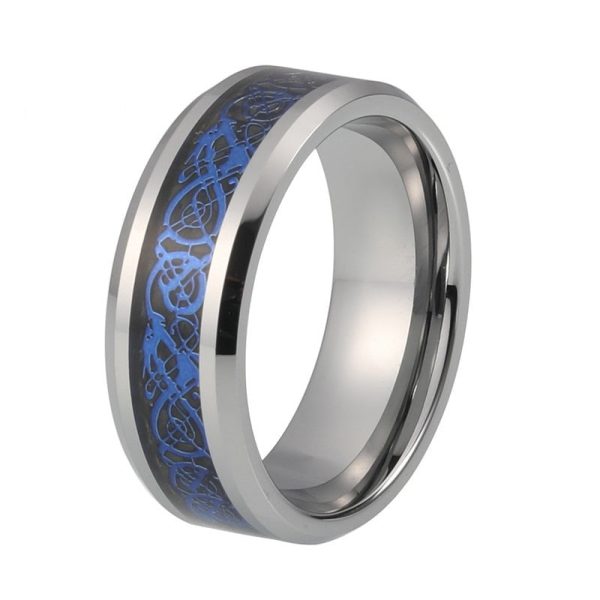 Mark Tungsten Carbide Ring With Carbon Fiber Inlay