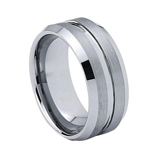Matias Classic Simple Tungsten Carbide Wedding Engagement Rings