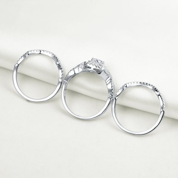 Melina 3pcs Sterling Silver Rings
