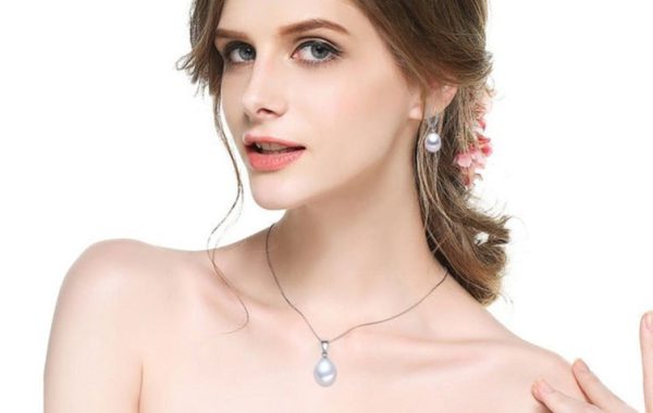 Melody Natural Freshwater Necklace  Earrings  Pearl Jewelry Sets