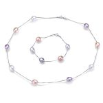Millicent Freshwater  Pearl Necklace Bracelet Jewelry Sets 