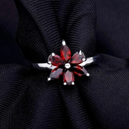Naomi Natural Red Garnet Gemstone Jewelry Sets