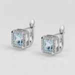Natalie Oval Natural Sky Blue Topaz Gemstone Jewelry Sets