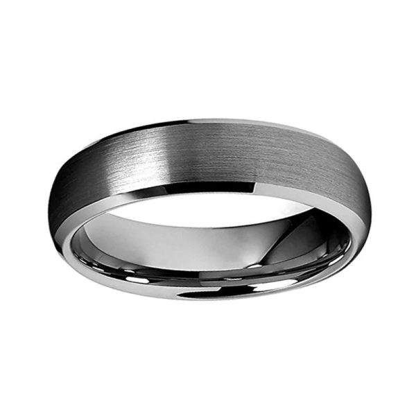 Nicholas Classic Plain Tungsten Carbide Rings With Comfort Fit