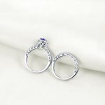 Nicole 2 Pcs  Sterling Silver  Ring Set