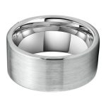 Orlando Large 12mm Silver Tungsten Carbide Ring