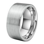 Orlando Large 12mm Silver Tungsten Carbide Ring