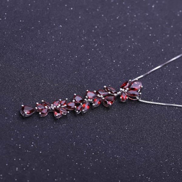 Red Garnet Natural Gemstone Necklace