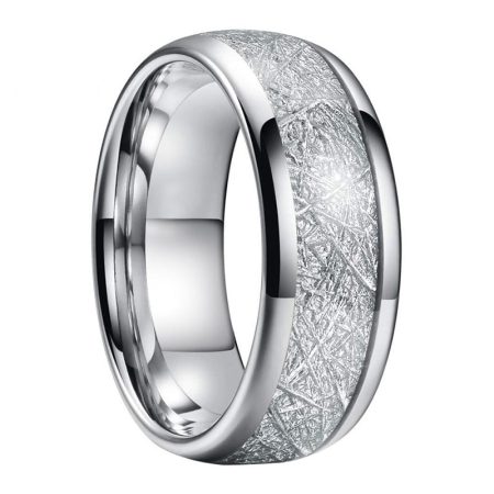 Rodrigo Classic Silver Tungsten Carbide Wedding Ring